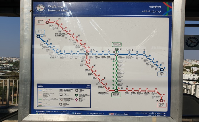 hyderabad metro map