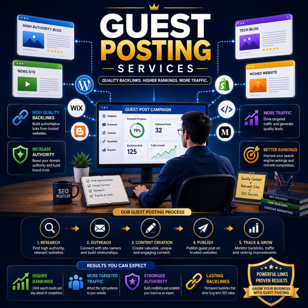 Guest Posting Services for SEO Growth and Backlinks in 2026
