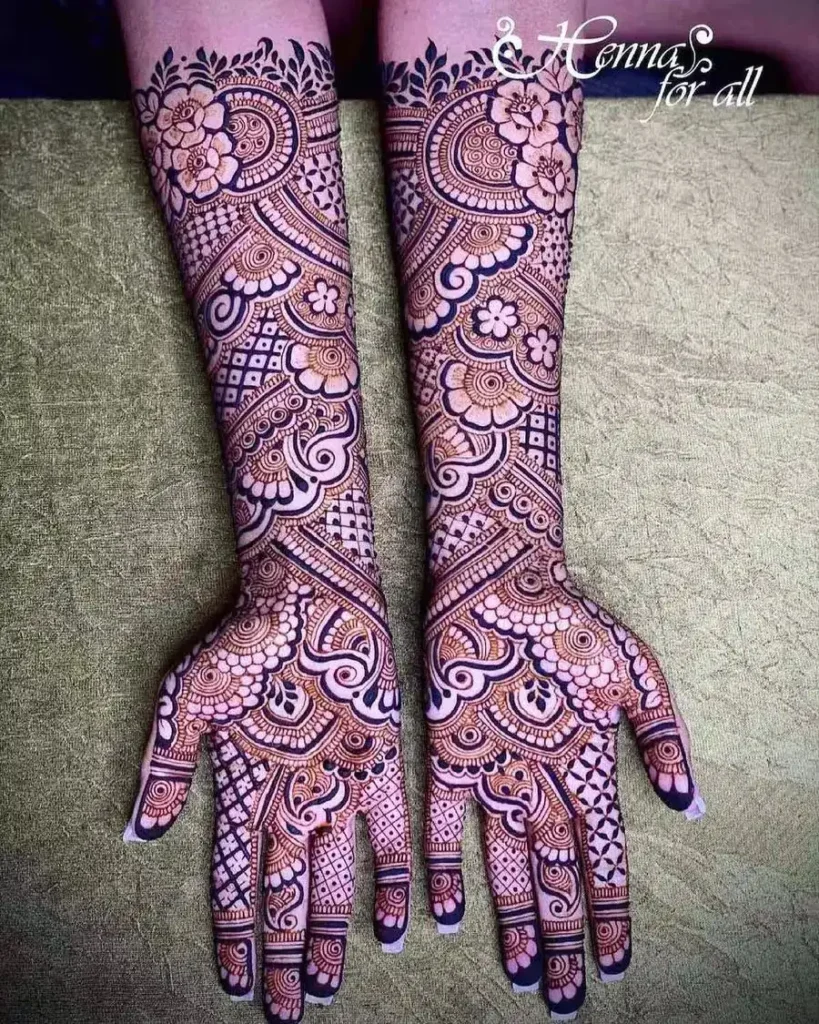 Full Hand Mehndi Design